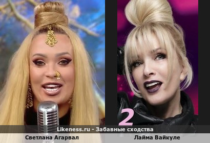 Светлана Агарвал похожа на Лайму Вайкуле