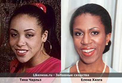 Тина Чарльз похожа на Елену Хангу
