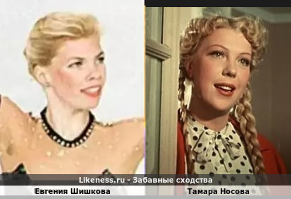 Евгения Шишкова похожа на Тамару Носову