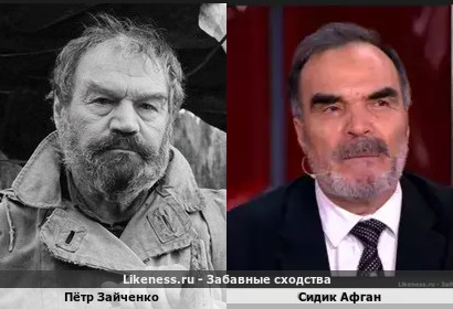 Пётр Зайченко похож на Сидика Афгана