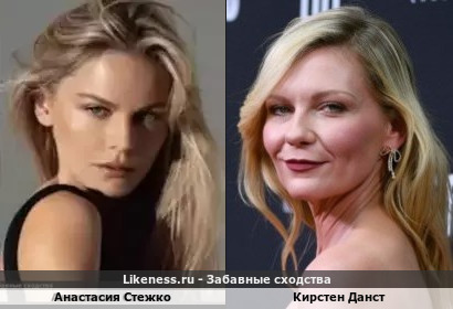 Анастасия Стежко похожа на Кирстен Данст