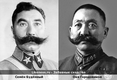 Семён Будённый похож на Оку Городовикова