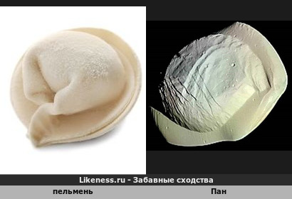 Пельмень напоминает спутник Сатурна Пан