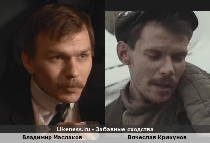 Владимир Маслаков похож на Вячеслава Крикунова