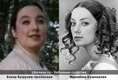 Елена Бушуева-Цеханская похожа на Марианну Кушнерову
