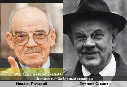 Михаил Глузский похож на Дмитрия Сахарова