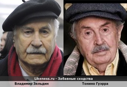 Владимир Зельдин похож на Тонино Гуэрру