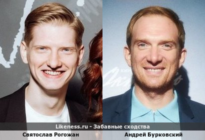 Святослав Рогожан похож на Андрея Бурковского