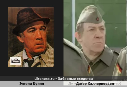 Энтони Куинн похож на Дитера Халлервордена