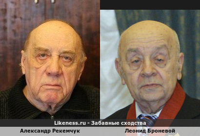 Александр Рекемчук похож на Леонида Броневого