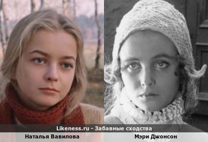 Наталья Вавилова похожа на Мэри Джонсон