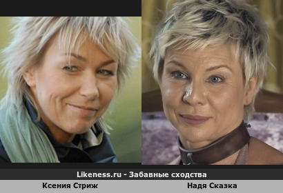 Ксения Стриж похожа на Надю Сказку