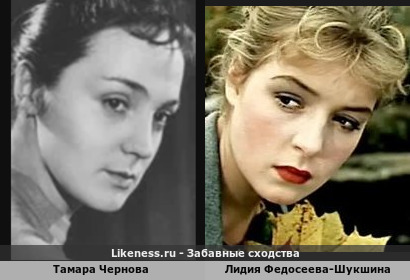 Тамара Чернова похожа на Лидию Федосееву-Шукшину