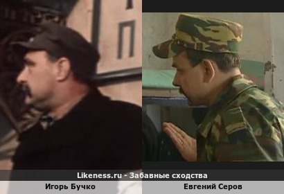 Игорь Бучко похож на Евгения Серова