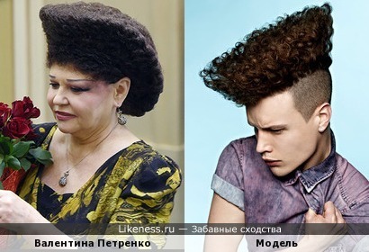 Модель причёсок напомнила Валентину Петренко