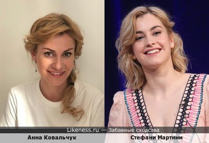 Анна Ковальчук и Стефани Мартини