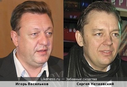 Сергей Нетиевский похож на Игоря Василькова