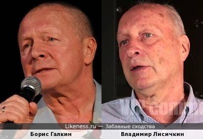 Владимир Лисичкин похож на Бориса Галкина