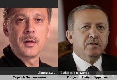 Сергей Чонишвили похож на Реджепа Тайипа Эрдогана