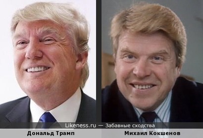 Дональд Трамп похож на Михаила Кокшенова