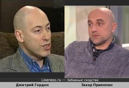 Дмитрий Гордон похож на Захара Прилепина