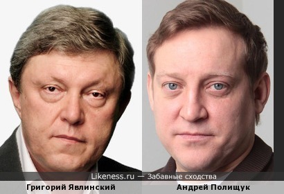 Григорий Явлинский похож с Андреем Полищук