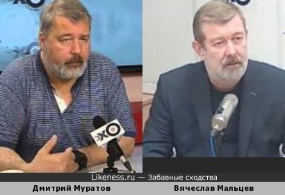 Дмитрий Муратов похож на Вячеслава Мальцева