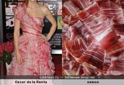 Платье Oscar de la Renta и хамон