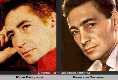 Юрий Каморный похож на Вячеслава Тихонова