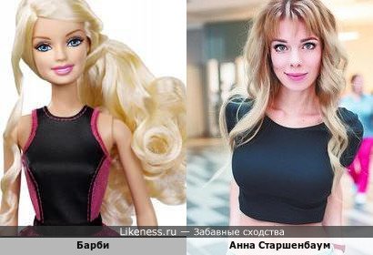 Анна Старшенбаум лицом и фигурой похожа на Барби