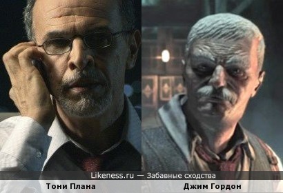 Гордон из игры Batman Arkham Asylum похож на Тони Плану