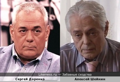 Российский журналист Сергей Доренко очень напоминает киноактёра Алексея Шейнина!