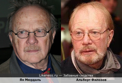 Ян Мюрдаль - шведский журналист на этой фотографии очень похож на Альберта Филозова - российского и советского актёра!!!