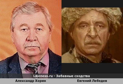 Александр Хорин напоминает Евгения Лебедева