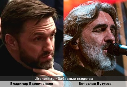 Владимир Вдовиченков похож на Вячеслава Бутусова + вариант