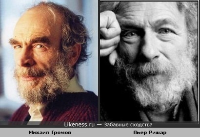 Михаил Громов похож на Пьера Ришара