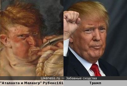 Персонаж картины Рубенса похож на Дональда Трампа