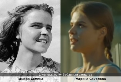 Марина Соколова похожа на Тамару Семину