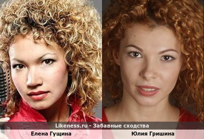 Елена Гущина похожа на Юлию Гришину