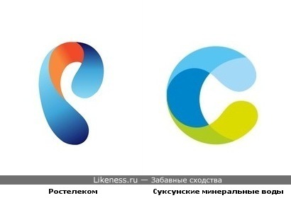 Логотипы Ростелекома и Суксунских минеральных вод