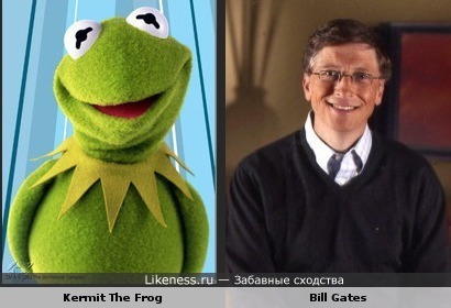 Билл Гейтс похож на лягушонка Кремлита