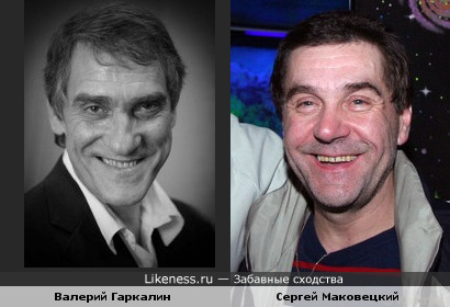 Валерий Гаркалин похож на Сергея Маковецкого