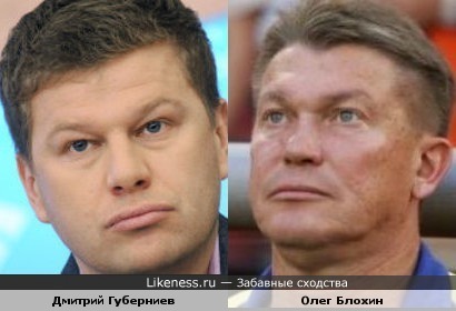Дмитрий Губерниев похож на Олега Блохина