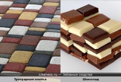 Тротуарная плитка и Шоколад