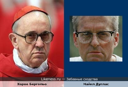 Папа Римский Франциск на этом фото напомнил Майкла Дугласа в фильме &quot;С меня хватит!&quot;