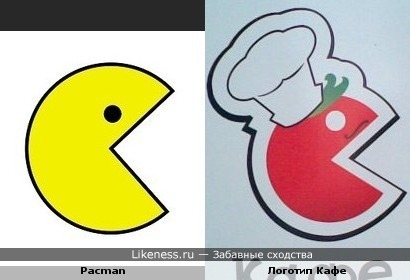 Pacman и Логотип кафе