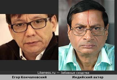 Егор Кончаловский похож на индийского актера