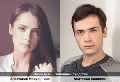 Анастасия Микульчина похожа на Анатолия Пашинина