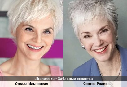 Стелла Ильницкая похожа на Синтию Родес