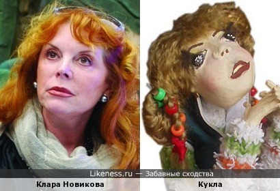 Кукла похожа на Клару Новикову
